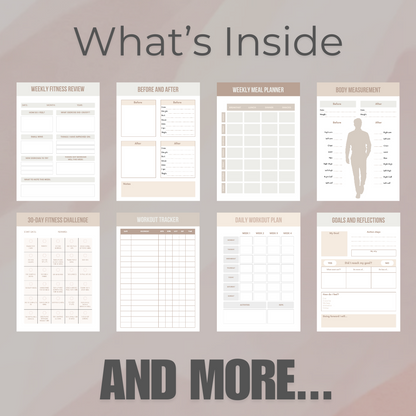 Health & Fitness Planner Bundle